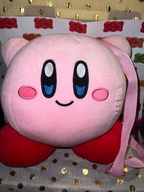 Pink Kirby Plush Crossbody Bag